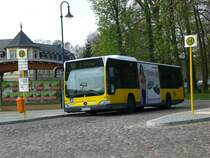 Mercedes-Benz O 530 II (Citaro Facelift) auf der Linie 161 nach S-Bahnhof Erkner an der Haltestelle Sch�neiche Dorfaue.