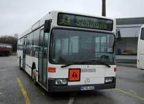 Mercedes O405 N, vom Unternehmen Gerda Klingenfu�, aufgenommen am 27.02.2011 am Abstellplatz von Klingenfu� in Velbert.