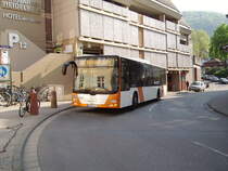 Ein MAN Lions City von Barth am 19.04.11 in Heidelberg am Kornmarkt 