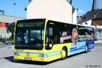 Groeger (EN BQ 21) mit Werbung f�r die Tanzschule Brand.
Aufgenommen am ZOB Hattingen, 6.9.2010.