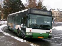 Renault Agora KVM 62-93 (in Tschechien auch als Karosa City bus bekannt, alle nur als Stadt-Dreit�rer) wartet am Egerer Busbahnhof f�r n�chste Einsatz auf der �berlandlinie zwichen Cheb (Eger) und Frantiskovy Lazne (Frazesbad), 28. 11. 2007