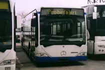 Mercedes Citaro O530 Neuwagen, aufgenommen im Februar 2003 auf dem Gel�nde der Evobus NL Dortmund.