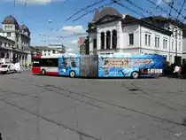 Winterthur - Solaris Nr.337 ZH 730337 unterwegs vor dem Bahnhof in Winterthur am 01.04.2011

