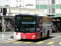 tpf - MAN Lion`s City  Nr.352  FR 300403 unterwegs in der Stadt Fribourg am 09.04.2011