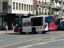 tpf - Nachschuss vom MAN Lion`s City  Nr.353  FR 300405 unterwegs in der Stadt Fribourg am 09.04.2011