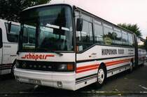 Setra SG221 UL, aufgenommen im November 1999 auf dem Parkplatz der Westfalenhallen in Dortmund.