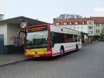 Ein neuer Citaro der HSB am 26.04.11 in Hanau mit Johanniter Werbung 