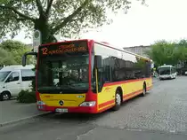 Ein neuer Mercedes Benz Citaro der HSB in Hanau am 26.04.11