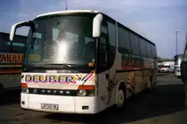 Setra S315 HD, aufgenommen im M�rz 1997 auf dem Busparkplatz in Venedig.
