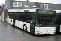 Jumbo 71, ein MAN N�263, vom Unternehmen Gerda Klingenfu�, aufgenommen am 27.02.2011 auf dem Betriebshof von Klingenfu� in Velbert.