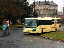 Nagelneue  Kamel  SOR BN12 2K3 5362 in ersten T�ge seinen Ersatz im Stadtverkehr Cheb, Busbahnhof Cheb (Eger), 3. 12. 2007