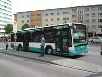Ein neuer Mercedes Benz Citaro des SVM am 26.04.11 in Hanau 