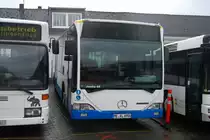 Jumbo 69, ein Mercedes O530 Citaro, vom Unternehmen Gerda Klingenfu�, aufgenommen am 27.02.2011 auf dem Betriebshof von Klingenfu� in Velbert.