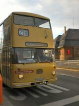 B�ssing-Doppeldeckerbus auf der Ausfluglinie 218 im linienverkehr Richtung Theodor-Heuss-Platz, Sommer 2007
