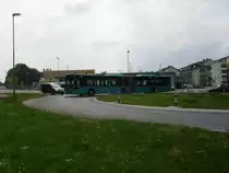 Ein VGF Mercedes Benz Citaro G in Bad Vilbel auf der Linie 30 am 28.04.11