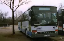 Setra S315 UL, aufgenommen im Februar 1999 auf dem Parkplatz der Westfalenhallen in Dortmund.