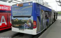 Citaro Erdgas Gelenkbus von Saarbahn und Bus. Das Foto habe ich am 28.04.2011 in Saarbr�cken gemacht.