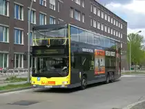 MAN Lion's City DD (Doppelstock) auf der Linie 100 nach S+U Bahnhof Alexanderplatz an der Haltestelle Hertzallee.