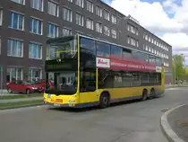 MAN Lion's City DD (Doppelstock) auf der Linie M46 nach U-Bahnhof Britz-S�d an der Haltestelle Hertzallee.