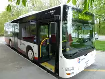 Wagen 90 der RVBW an der Haltestelle Baldegg in Baden am 24.4.2011