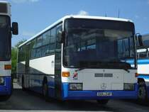 BUS Maass Reisen Cuxhaven MB O 408 ausgestattet mit einer LED-Matrix.