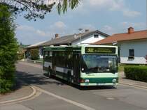 NVG-Wagen 248, ein NL 202 war am 26.4.11 auf der Linie 302 unterwegs. Gott sei Dank war die Sonne schon weit genug rum. (Ottweiler Lehbesch Schule)