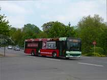 NVG-Wagen 264 war am 26.4.11 auf der Linie 305 nach Ludwigsthal unterwegs. (Neunkirchen Spitzbunker)