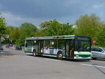NVG-Wagen 257 war am 26.3.11 auf der Linie 304 nach Wellesweiler unterwegs. (Neunkirchen Spitzbunker)