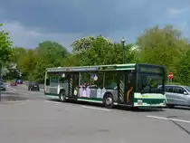 NVG-Wagen 257 war am 26.3.11 auf der Linie 304 nach Wellesweiler unterwegs. (Neunkirchen Spitzbunker)