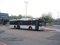 Niederfluhrbus von Typ MAN NL, am 27.04.2011 am Rachplatz/ZOB in Hannover.