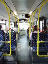 Ein Mercedes Benz Citaro des Stadtverkehrs Maintal von Innen am 27.04.11 