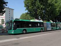 Mercedes Citaro mit der Betriebsnummer 708 auf der Linie 36 an der Endstation in Kleinh�ningen bei Basel. Die Aufnahme stammt vom 02.05.2011.