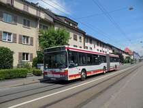 Merceds Bus der SBG bei der Haltestelle L�racherstrasse in Riehen bei Basel. Die Aufnahme stammt vom 02.07.2010.