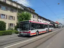 Merceds Bus der SBG bei der Haltestelle L�racherstrasse in Riehen bei Basel. Die Aufnahme stammt vom 02.07.2010.