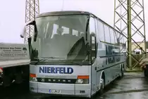 Setra S317 HDH/3, aufgenommen im Januar 2002 auf dem Gel�nde der Evobus NL Dortmund.