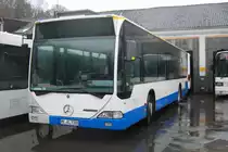Jumbo 73, ein Mercedes O530 Citaro, vom Unternehmen Gerda Klingenfu�, aufgenommen am 27.02.2011 auf dem Betriebshof von Klingenfu� in Velbert.