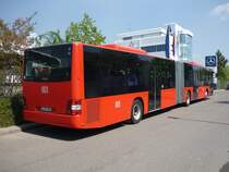 Der Gelenkbus der RAB, Ulm  nochmal von der hinteren Seite