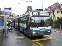 GTZ 9 bei der 33er Endstation Morgental bei Wollishofen am 7.12.07