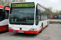 DSW21 1554, ein Mercedes O530 Citaro vom Baumeier Omnibusbetrieb im Auftrag der DSW21. Aufgenommen am 11.04.2010 auf dem Abstellplatz vom BOB w�hrend der ersten Dortmunder Fotosonderfahrt.