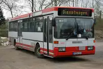 ex DSW21 1553, ein Mercedes O405 vom Baumeier Omnibusbetrieb im Auftrag der DSW21. Aufgenommen am 11.04.2010 auf dem Abstellplatz vom BOB w�hrend der ersten Dortmunder Fotosonderfahrt.