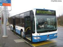 Maag (Subunternehmer der VBZ) Citaro Nr. 45 in Stettbach am 7.12.07. Dieser Citaro war der erste Blue-Tec 5 Citaro der Schweiz.