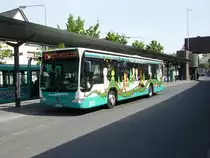 Ein Mercedes Benz Citaro des Stadtverkehr Maintal am 07.05.11 in Frankfurt Bergen Enkheim am 07.05.11