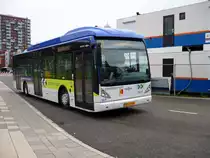 Connexxion Bus 4839, Van Hool hybride Bus. Bargelaan Leiden 25-07-2010.