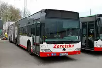 Mercedes O530 G Citaro von Zeretzke Reisen im Auftrag der Vestischen. Aufgenommen am 11.04.2010 auf dem Betriebshof von Zeretzke Reisen w�hrend der ersten Dortmunder Fotosonderfahrt.