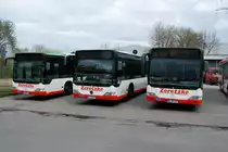 3x Mercedes O530 G Citaro von Zeretzke Reisen. Aufgenommen am 11.04.2010 auf dem Betriebshof von Zeretzke Reisen w�hrend der ersten Dortmunder Fotosonderfahrt.