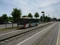 Ein RNV Citaro in Mannheim am 09.05.11