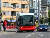 VB Biel - Hess-Swisstrolley BGT-N2C  Nr.55 in Nidau am 23.04.2011