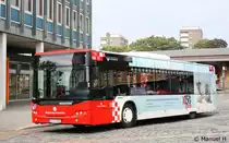 SWO 128 (OS S 3328) mit Werbung f�r den Flughafen M�nster-Osnabr�ck.
Aufgenommen am HBF Osnabr�ck, 19.9.2010.