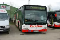 DSW21 1527, ein Mercedes Citaro O530 von Zeretzke Reisen im Auftrag der DSW21. Aufgenommen am 11.04.2010 auf dem Abstellplatz  von Zeretzke Reisen in Castrop Rauxel w�hrend der ersten Dortmunder Fotosonderfahrt.