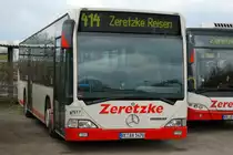 DSW21 1517, ein Mercedes Citaro O530 von Zeretzke Reisen im Auftrag der DSW21. Aufgenommen am 11.04.2010 auf dem Abstellplatz  von Zeretzke Reisen in Castrop Rauxel w�hrend der ersten Dortmunder Fotosonderfahrt.